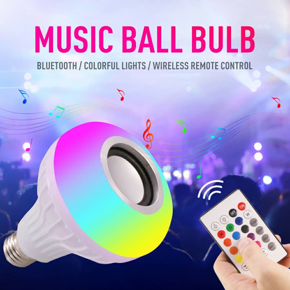 Ampoule Bluetooth Avec Haut-Parleur Rgb Télécommande SansFil - Électronique - صورة 6