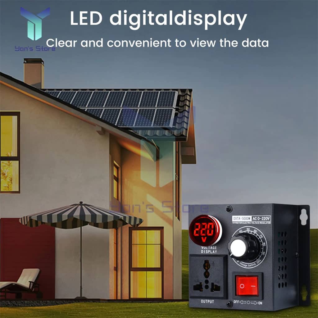Régulateur de tension SCR AC 230V 4000W - Outillage et Bricolage - صورة 4