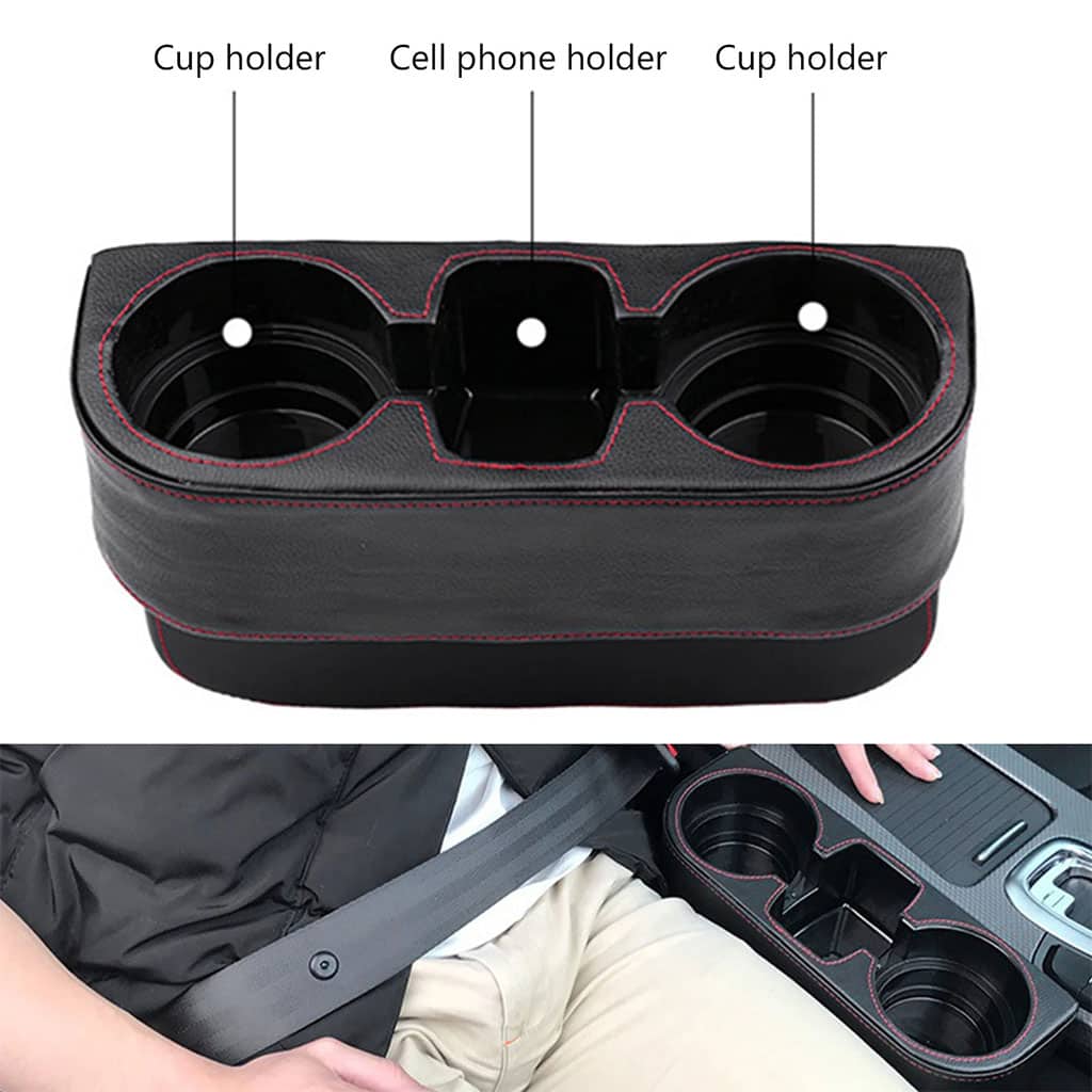 Organisateur de remplissage d’espace de voiture avec porte-gobelet - Accessoires Auto/Moto - صورة 4