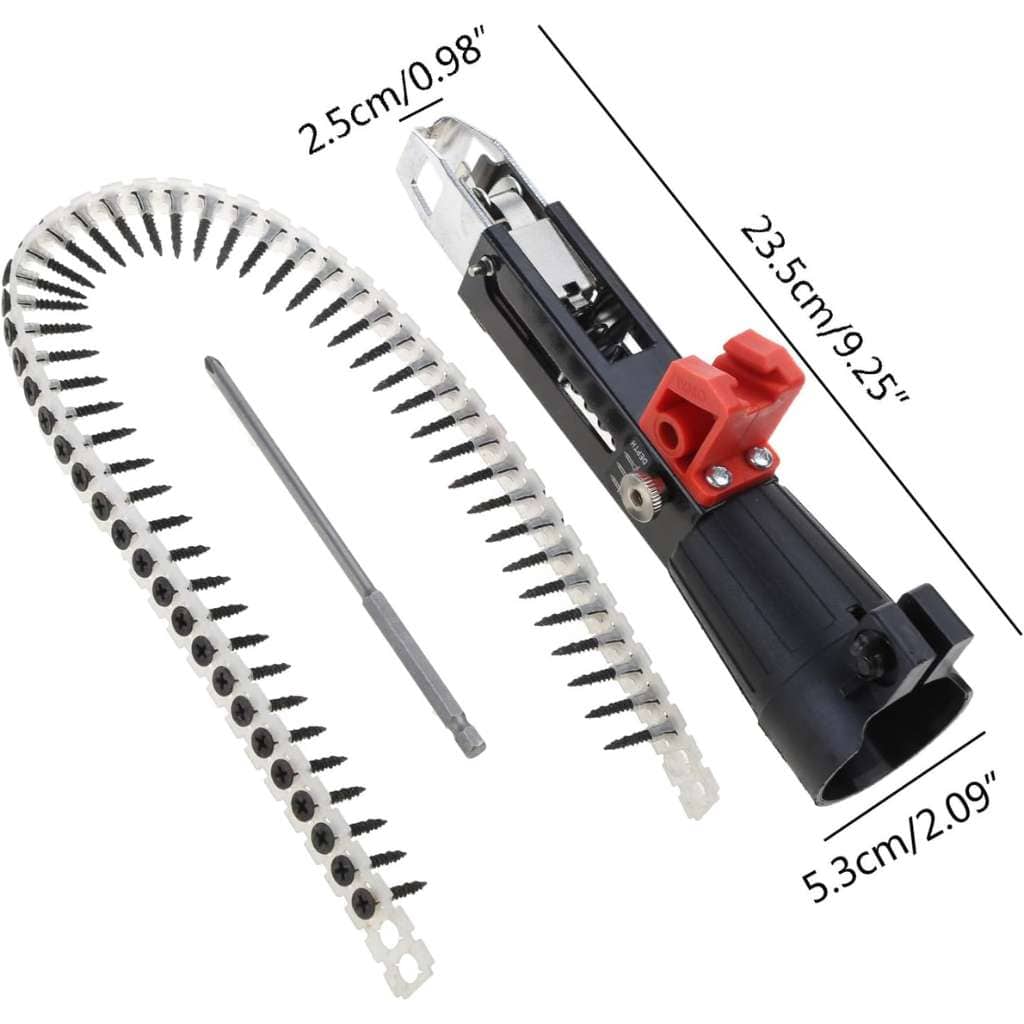 Adaptateur de Cloueur Automatique à Chaîne pour Visseuse – محول مسدس مسامير أوتوماتيكي بسلسلة لمفك البراغي - Outillage et Bricolage - صورة 2