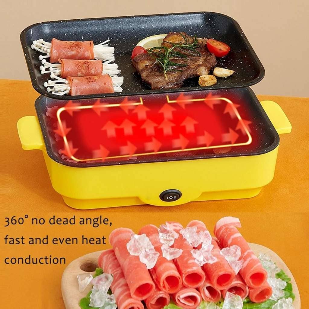 Gril Électrique Antiadhésif d’Intérieur 26cm – شواية كهربائية مضادة للالتصاق للاستخدام الداخلي - Cuisine - صورة 2