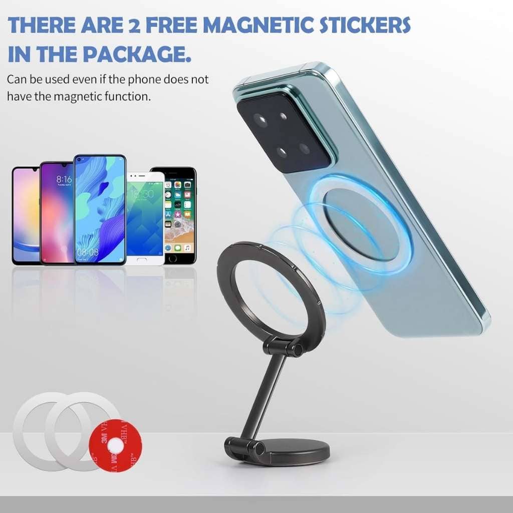 Support de Téléphone Magnétique Pliable pour Voiture – حامل هاتف مغناطيسي قابل للطي للسيارة - Accessoires Auto/Moto - صورة 8