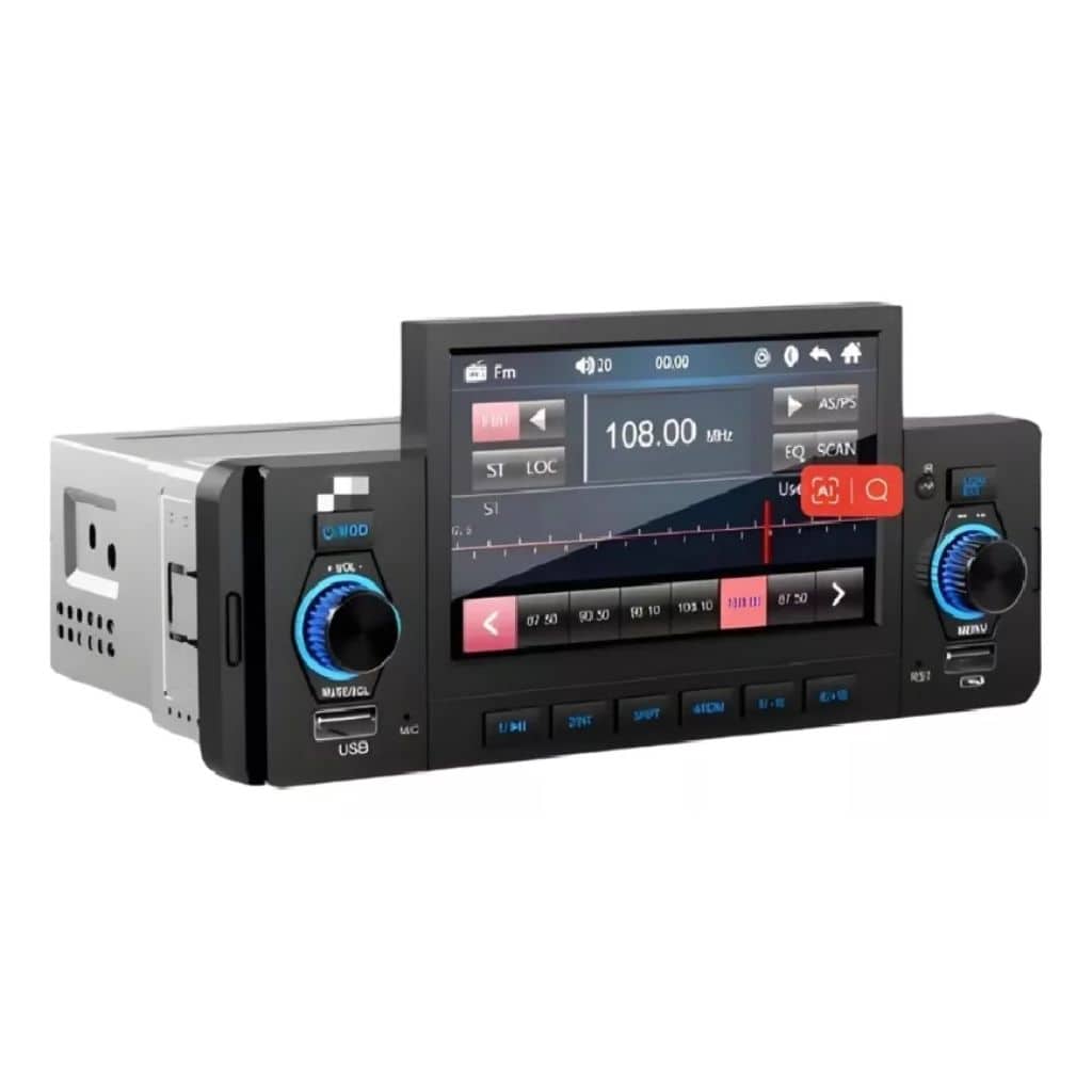 Autoradio Bluetooth avec Écran MP5 et Fonction MirrorLink – راديو سيارة بلوتوث مع شاشة - Accessoires Auto/Moto - صورة 2