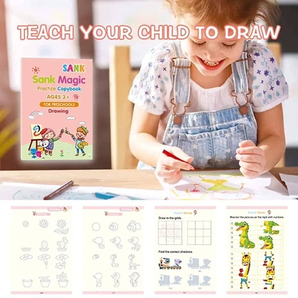 Cahier de Pratique (Ensemble de 4 Livres + 10 Recharges) – كراس التدريب مجموعة من 4 كتب + 10 عبوات حبر ANGLAIS - Jouet & Gaming - صورة 5