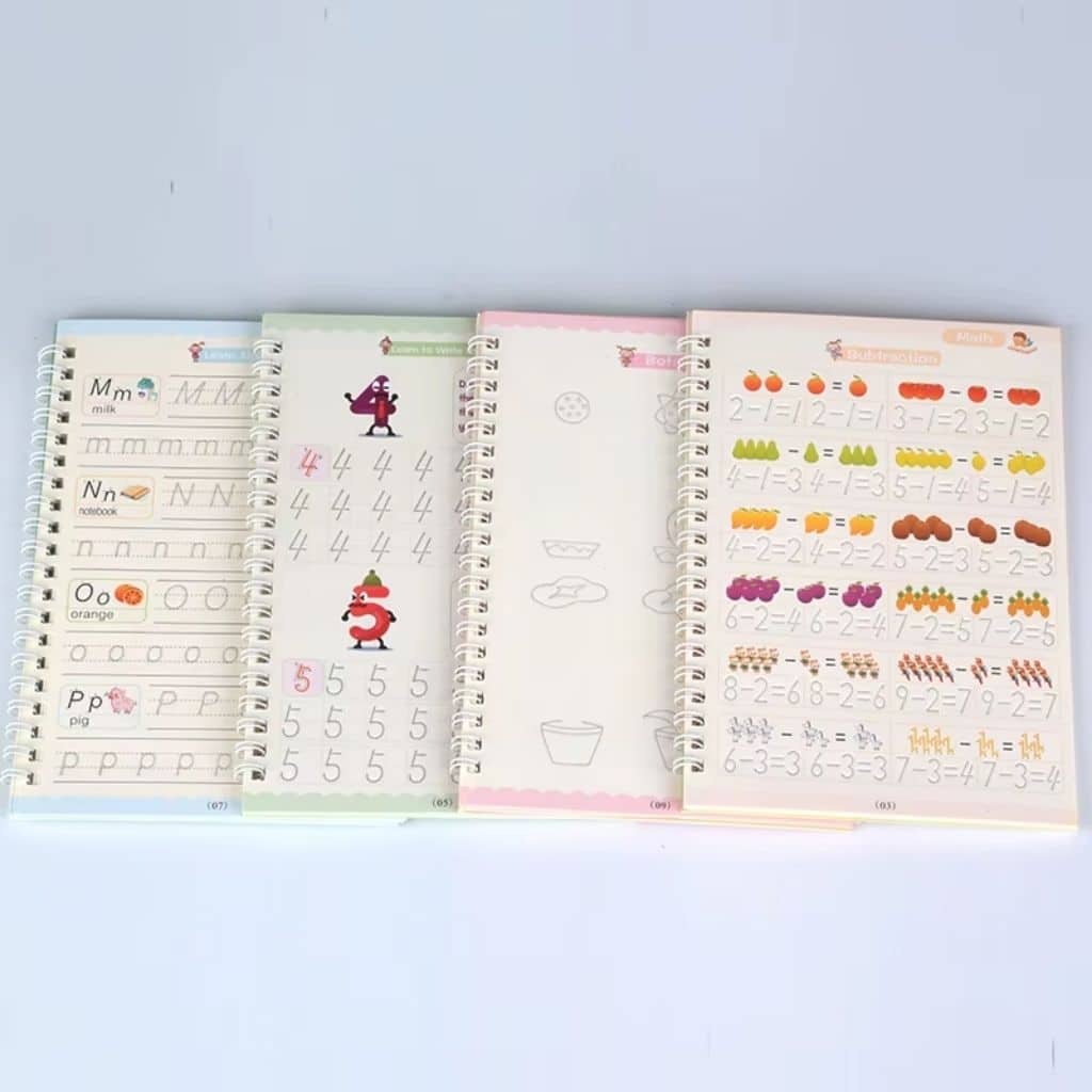 Cahier de Pratique (Ensemble de 4 Livres + 10 Recharges) – كراس التدريب مجموعة من 4 كتب + 10 عبوات حبر ANGLAIS - Jouet & Gaming - صورة 7