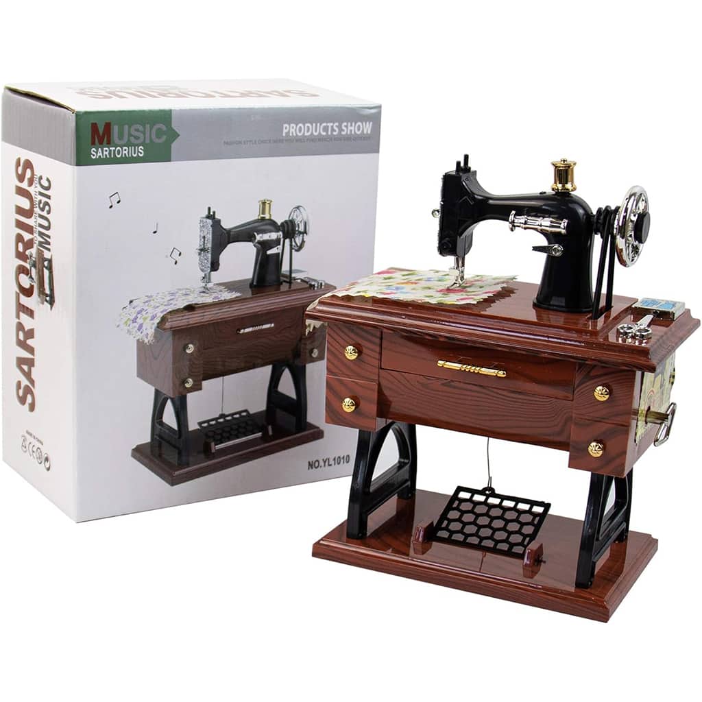 Boîte à Musique Miniature Machine à Coudre – ماكينة خياطة موسيقية - Décoration - صورة 4