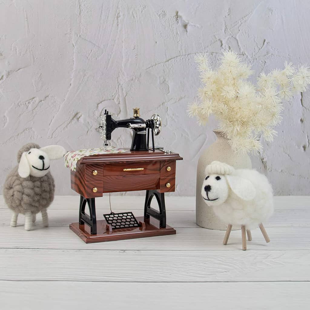 Boîte à Musique Miniature Machine à Coudre – ماكينة خياطة موسيقية - Décoration - صورة 5