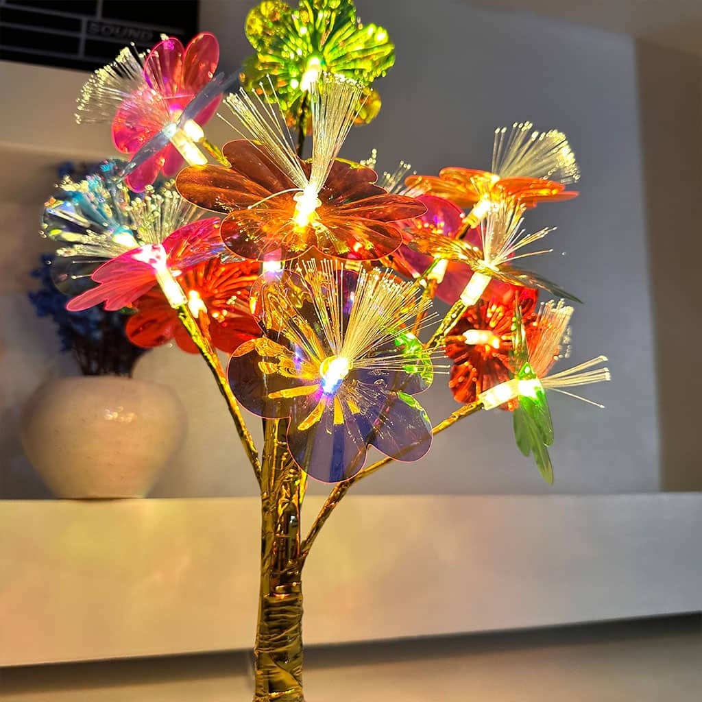 Lampe de Table Fleurs Colorés avec LED – مصباح طاولة للديكور - Décoration - صورة 5