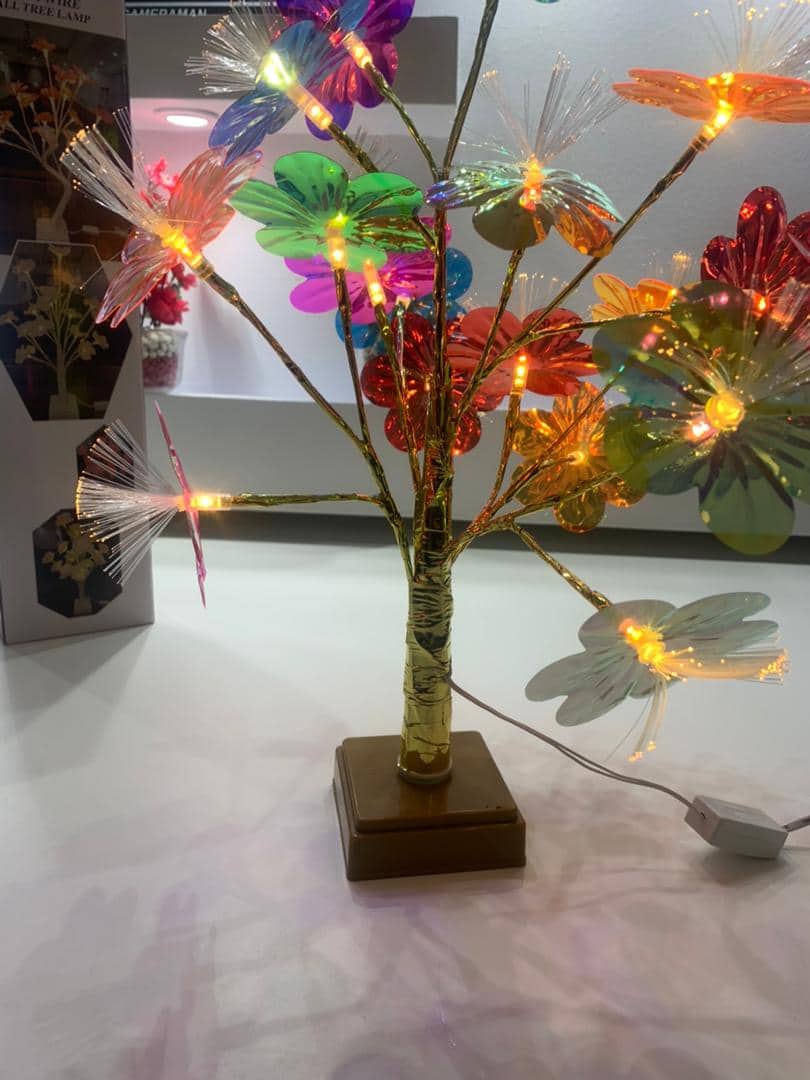 Lampe de Table Fleurs Colorés avec LED – مصباح طاولة للديكور - Décoration - صورة 7