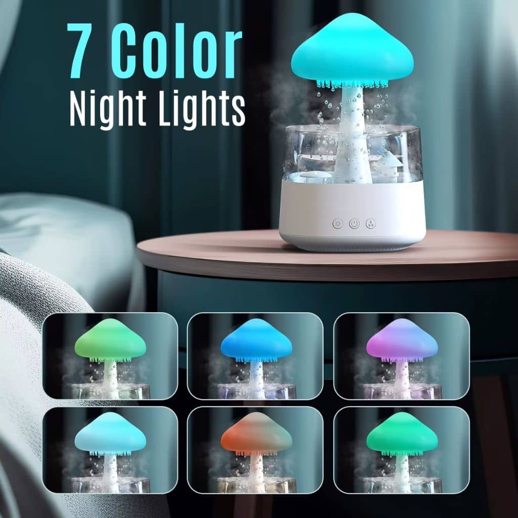 Diffuseur d'Huiles Essentielles Nuage Pluie 300ml et Bluetooth Speaker –  معطر بشكل غيمة ممطرة و مكبر صوت بلوتوث - Électronique - صورة 5