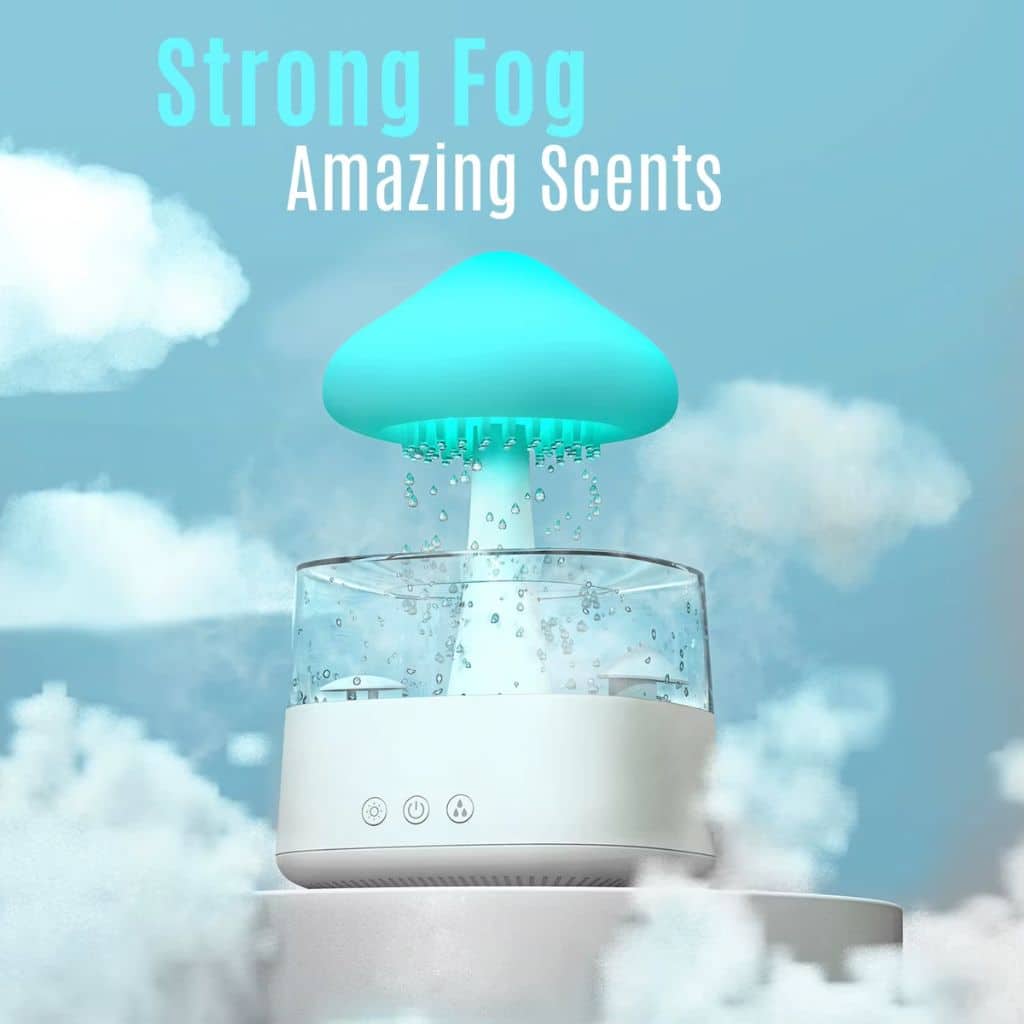 Diffuseur d'Huiles Essentielles Nuage Pluie 300ml et Bluetooth Speaker –  معطر بشكل غيمة ممطرة و مكبر صوت بلوتوث - Électronique - صورة 7