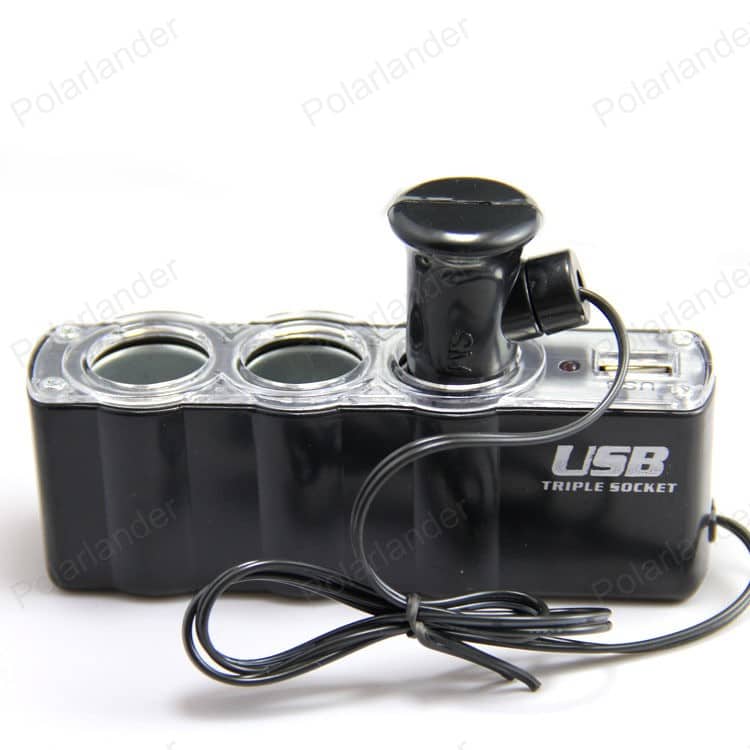 Triple Prise 12V/24V Allume-ci-gare USB Alimentation WF-0120 - Accessoires Auto/Moto - صورة 5