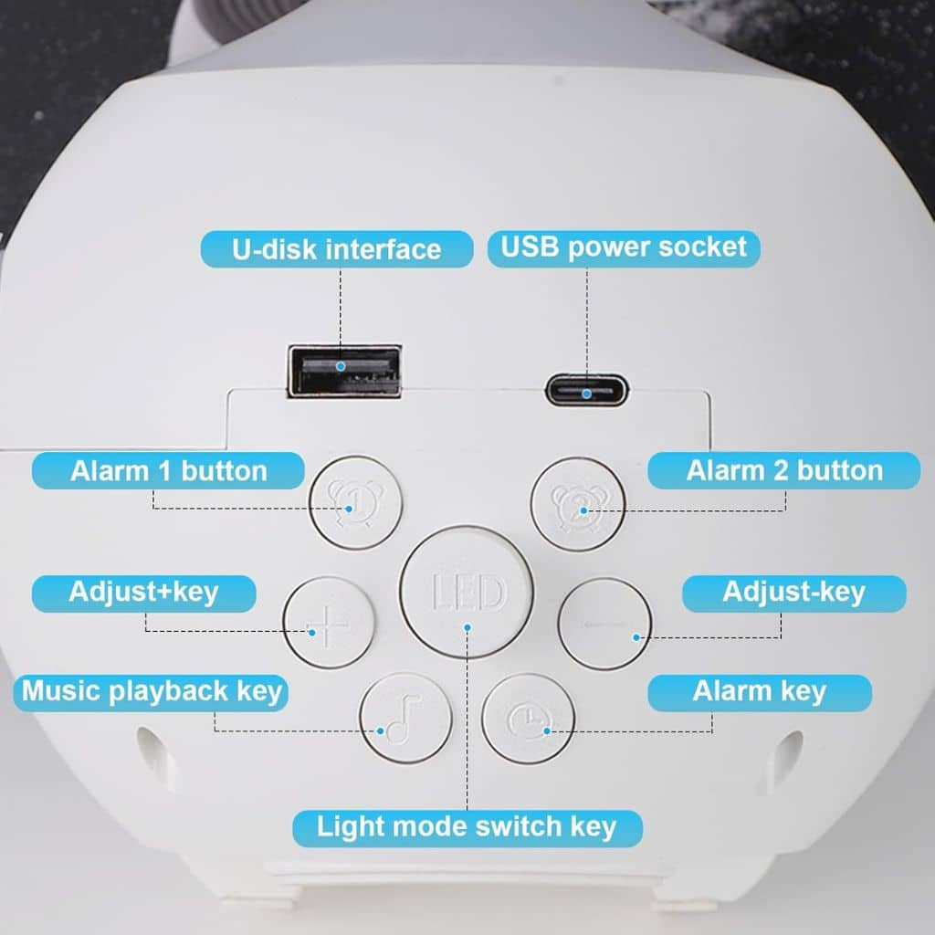 Réveil Émotionnel avec Veilleuse et Haut-Parleur Bluetooth – منبه مع ضوء ليلي ومكبر صوت بلوتوث - Électronique - صورة 6