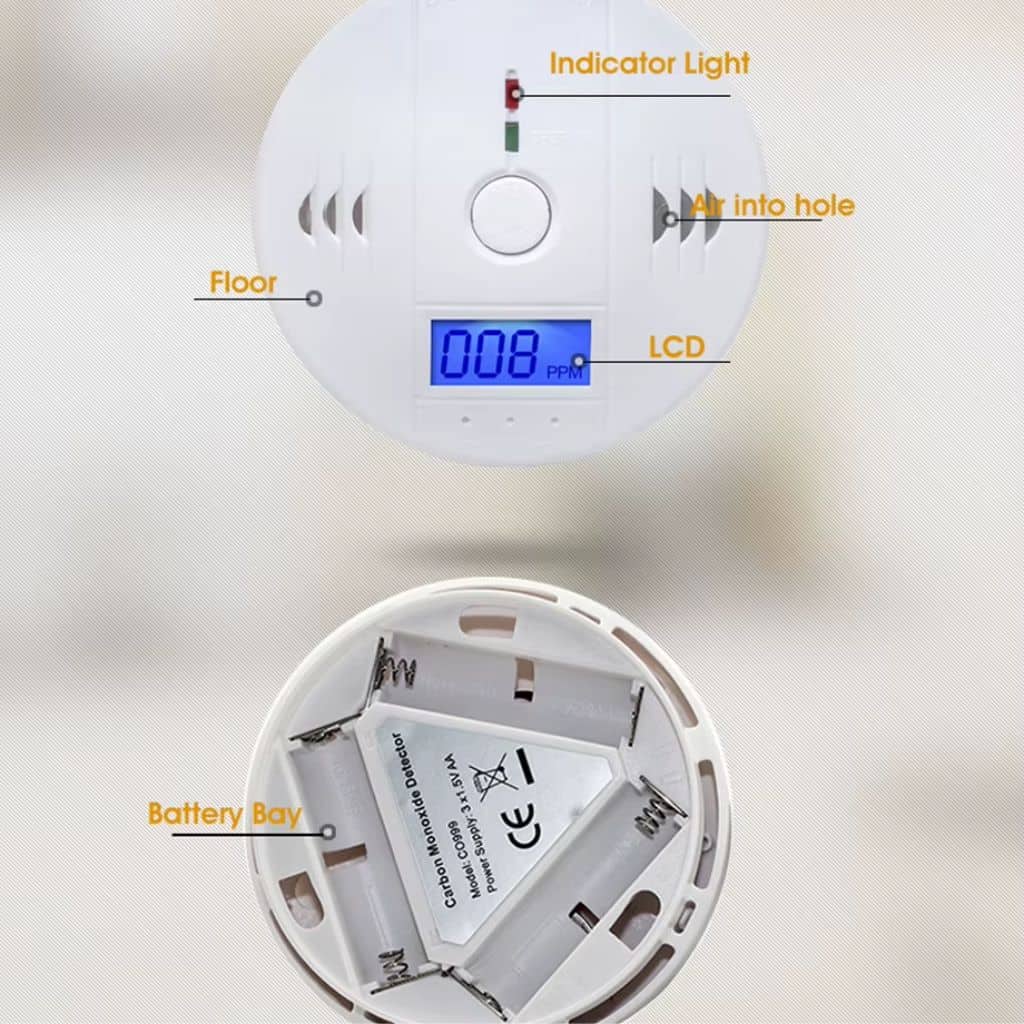 Alarme de monoxyde de carbone avec écran LCD - جهاز إنذار أول أكسيد الكربون  - Électronique - صورة 5