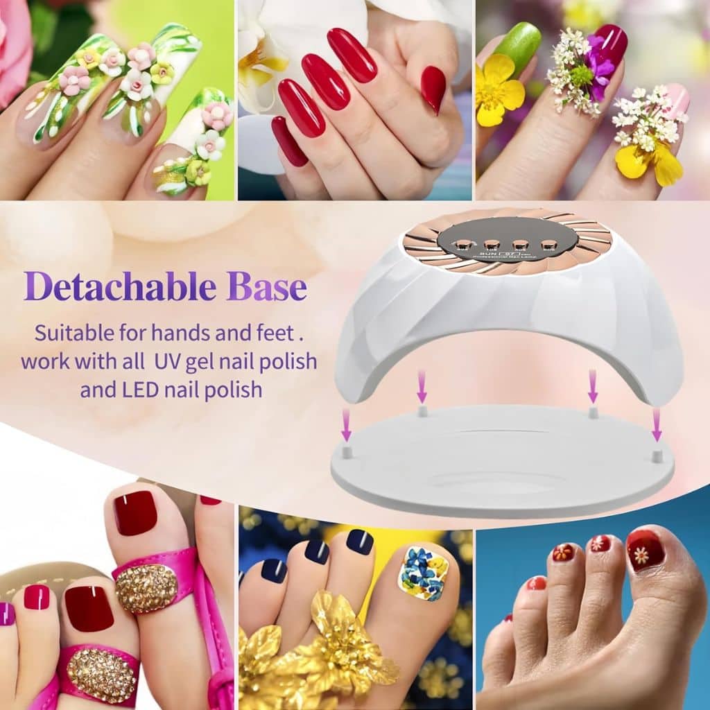 Lampe à Ongles UV LED 268W avec Capteur Automatique et 4 Minuteries – مصباح العناية بالأظافر - Soins et Beauté - صورة 5
