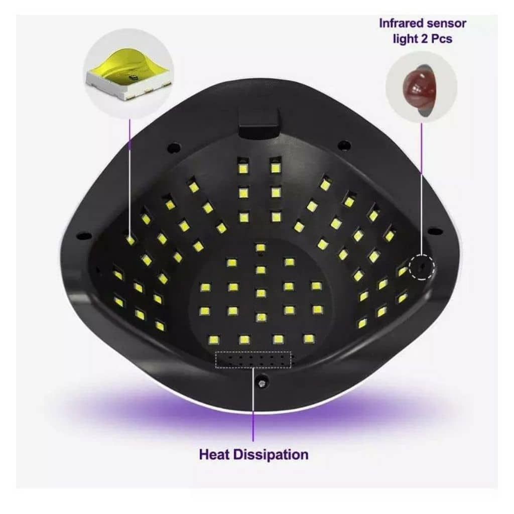 Lampe à Ongles UV LED 248W avec Capteur Automatique et Minuteries – مصباح أظافر - Soins et Beauté - صورة 5