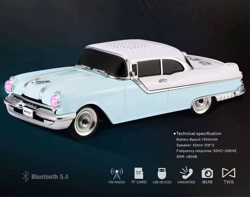 Haut-parleur Bluetooth Sans Fil en Forme de Voiture Pontiac – مكبر صوت بلوتوث لاسلكي على شكل سيارة - Électronique - صورة 6