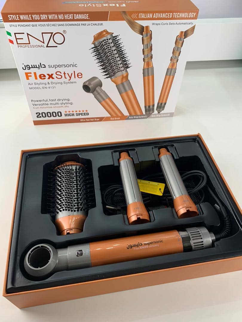 ENZO PROFESSIONAL Brosse Coiffante Multifonctionnelle 4 en 1 – فرشاة تصفيف الشعر متعددة الوظائف - Soins et Beauté - صورة 7