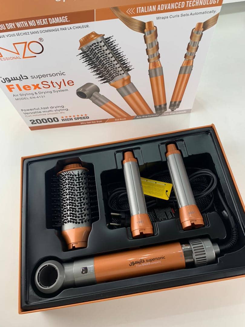 ENZO PROFESSIONAL Brosse Coiffante Multifonctionnelle 4 en 1 – فرشاة تصفيف الشعر متعددة الوظائف - Soins et Beauté - صورة 8