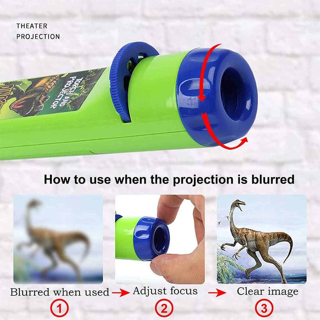 Projecteur Lampe de Poche pour Enfants avec 3 disques 24 Images - جهاز عرض الصور الملونة - Jouet & Gaming - صورة 2