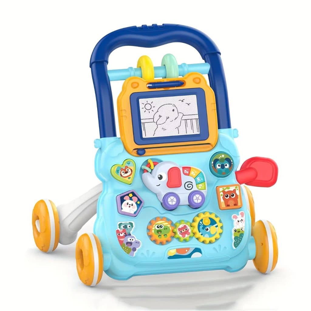 Trotteur Éducatif 2 en 1 avec Tableau de Dessin et Panneau Musical pour Bébé – مشاية تعليمية 2 في 1 مع لوحة رسم ولوحة موسيقية للأطفال - Jouet & Gaming - صورة 4