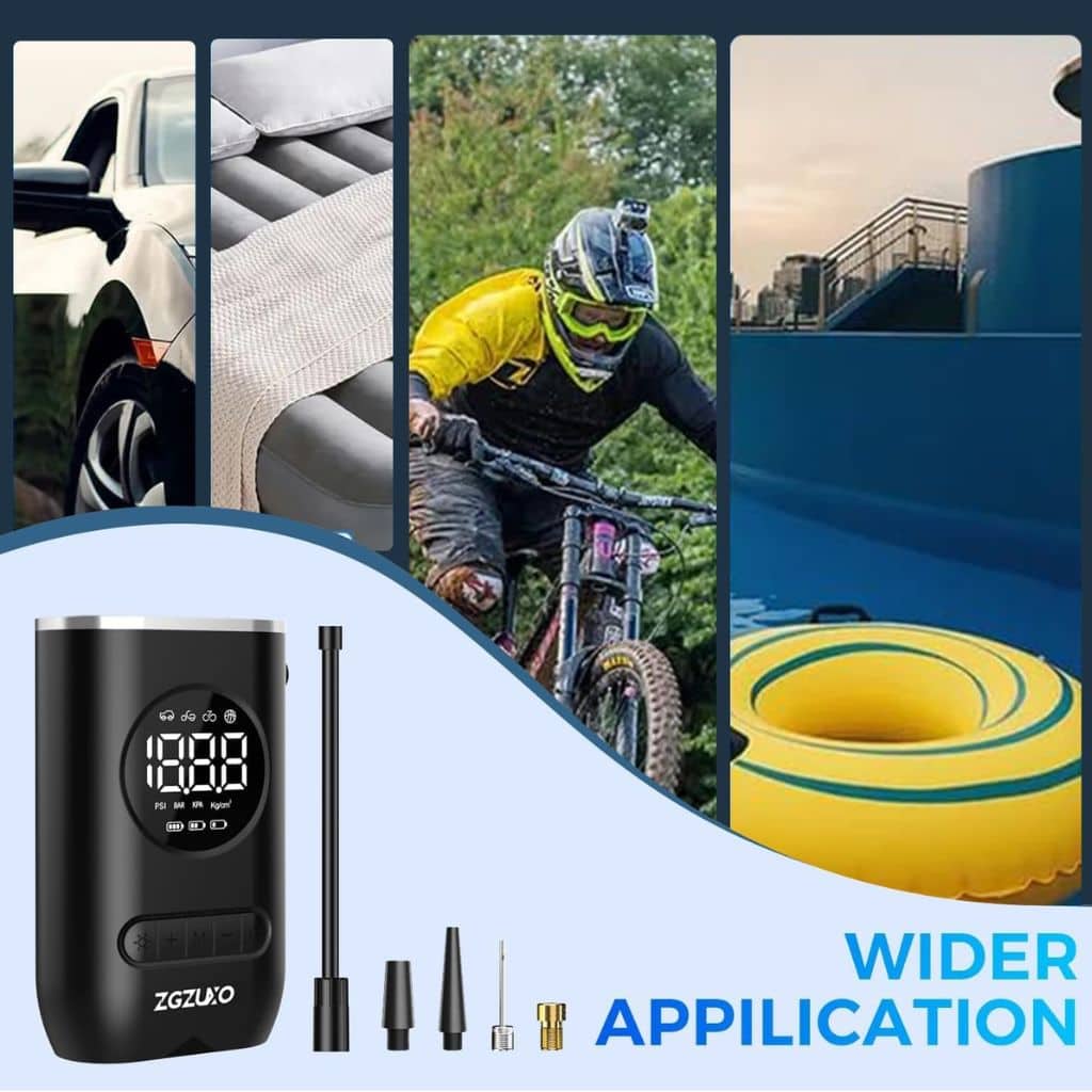 Compresseur d'Air Portable 150 PSI avec Lampe LED – منفاخ هواء محمول مع إضاءة - Accessoires Auto/Moto - صورة 3