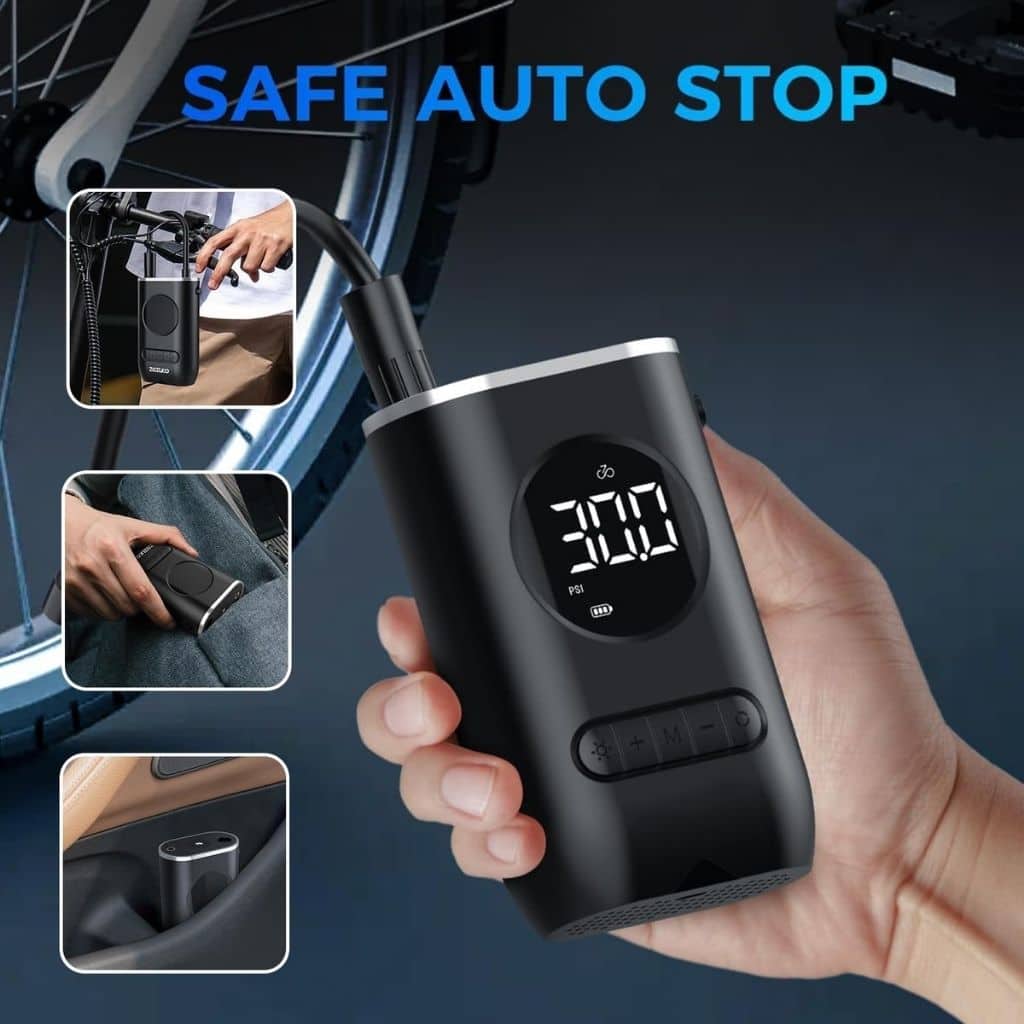 Compresseur d'Air Portable 150 PSI avec Lampe LED – منفاخ هواء محمول مع إضاءة - Accessoires Auto/Moto - صورة 6