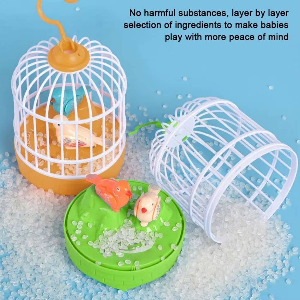 Jouet Électrique de Simulation de Cage à Oiseaux avec Contrôle Sonore – لعبة قفص الطيور المكررة للكلام - Jouet & Gaming - صورة 5