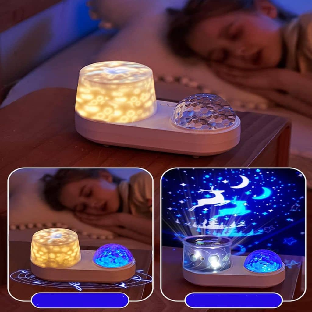 Projecteur de ciel étoilé pour enfants 2en1 - جهاز عرض ضوء ليلي بتصميم سماء النجوم للاطفال - Décoration - صورة 2