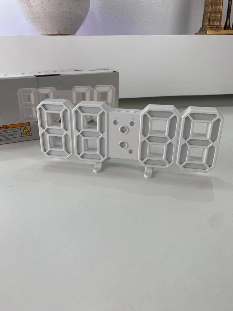 Horloge Numérique 3D LED pour Mur et bureau GH8018 – ساعة رقمية ثلاثية الأبعاد حائط و مكتب - Électronique - صورة 9