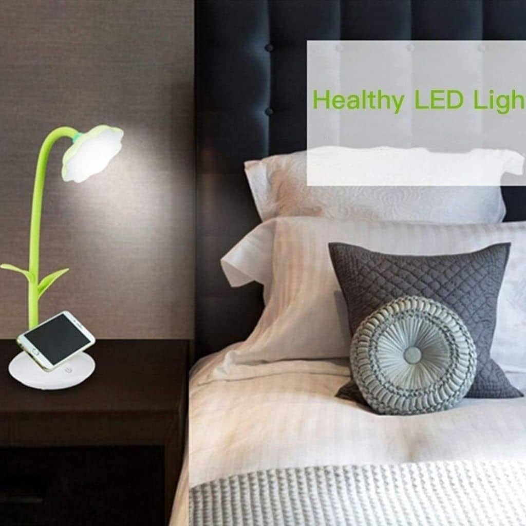 Lampe de Bureau Tournesol avec Support pour Téléphone Portable – مصباح مكتبي مع حامل للهاتف المحمول - Électronique - صورة 4