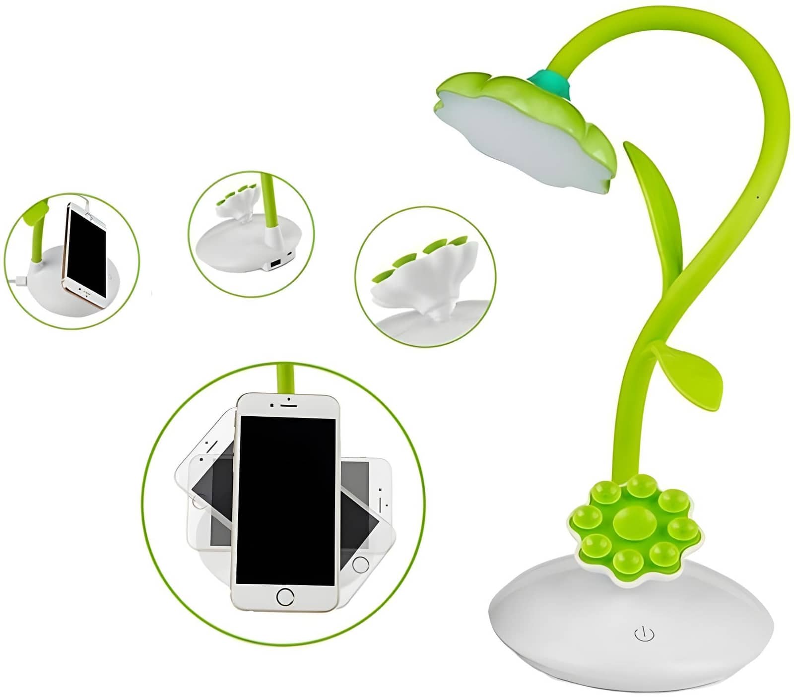 Lampe de Bureau Tournesol avec Support pour Téléphone Portable – مصباح مكتبي مع حامل للهاتف المحمول - Électronique - صورة 5
