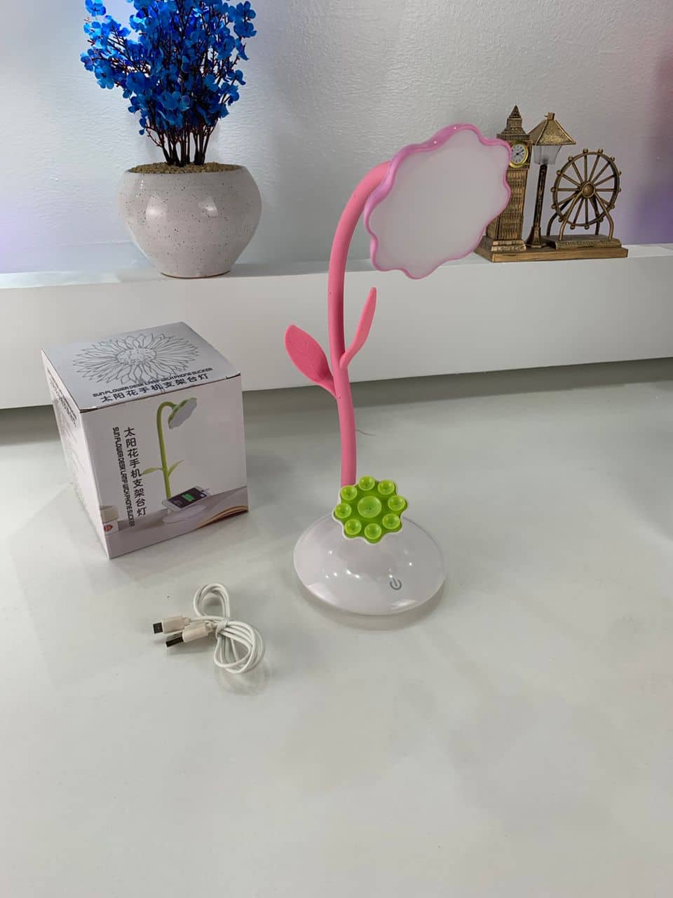 Lampe de Bureau Tournesol avec Support pour Téléphone Portable – مصباح مكتبي مع حامل للهاتف المحمول - Électronique - صورة 8