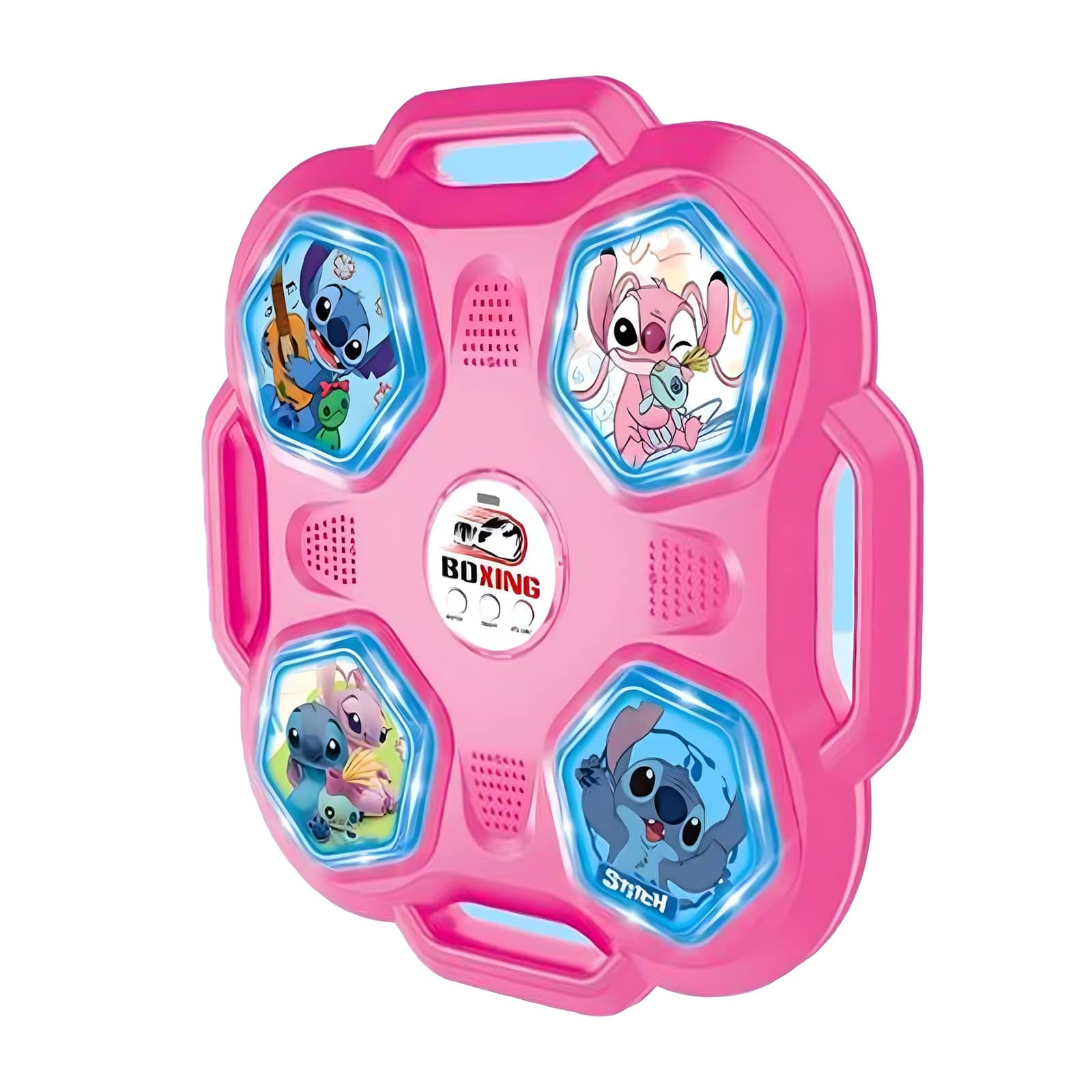 Machine de Boxe Stitch Musicale Rose – آلة الملاكمة الموسيقية للأطفال - Jouet & Gaming - صورة 2