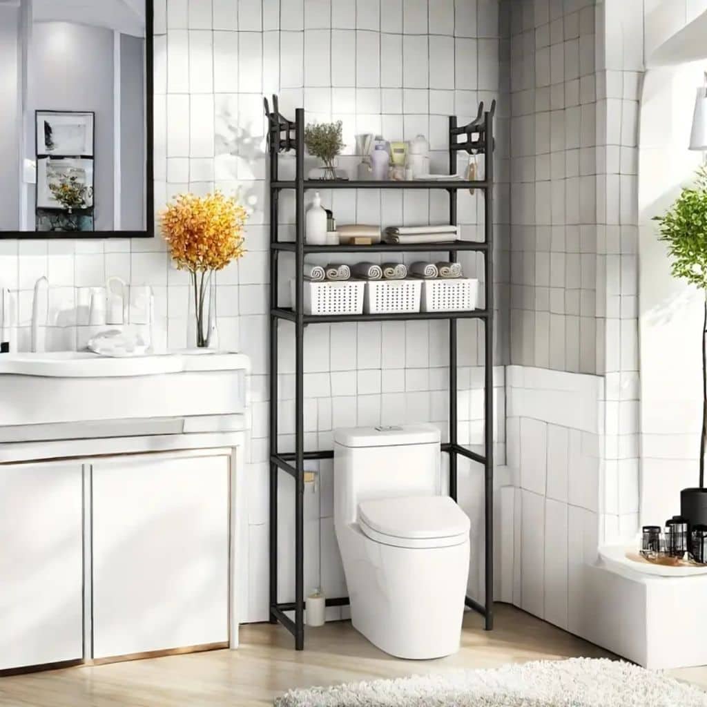 Étagère de Rangement Moderne sur Pied pour Toilettes 3 Tier – رف تخزين المرحاض - Maison - صورة 4