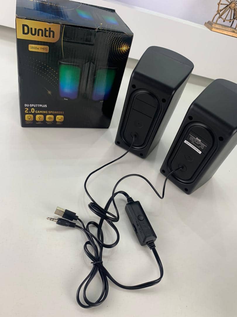 Haut-Parleurs Filaire pour PC DUNTH 1800W DU-SPU77PLUS LED – مكبرات صوت سلكية للكمبيوتر - صورة 5