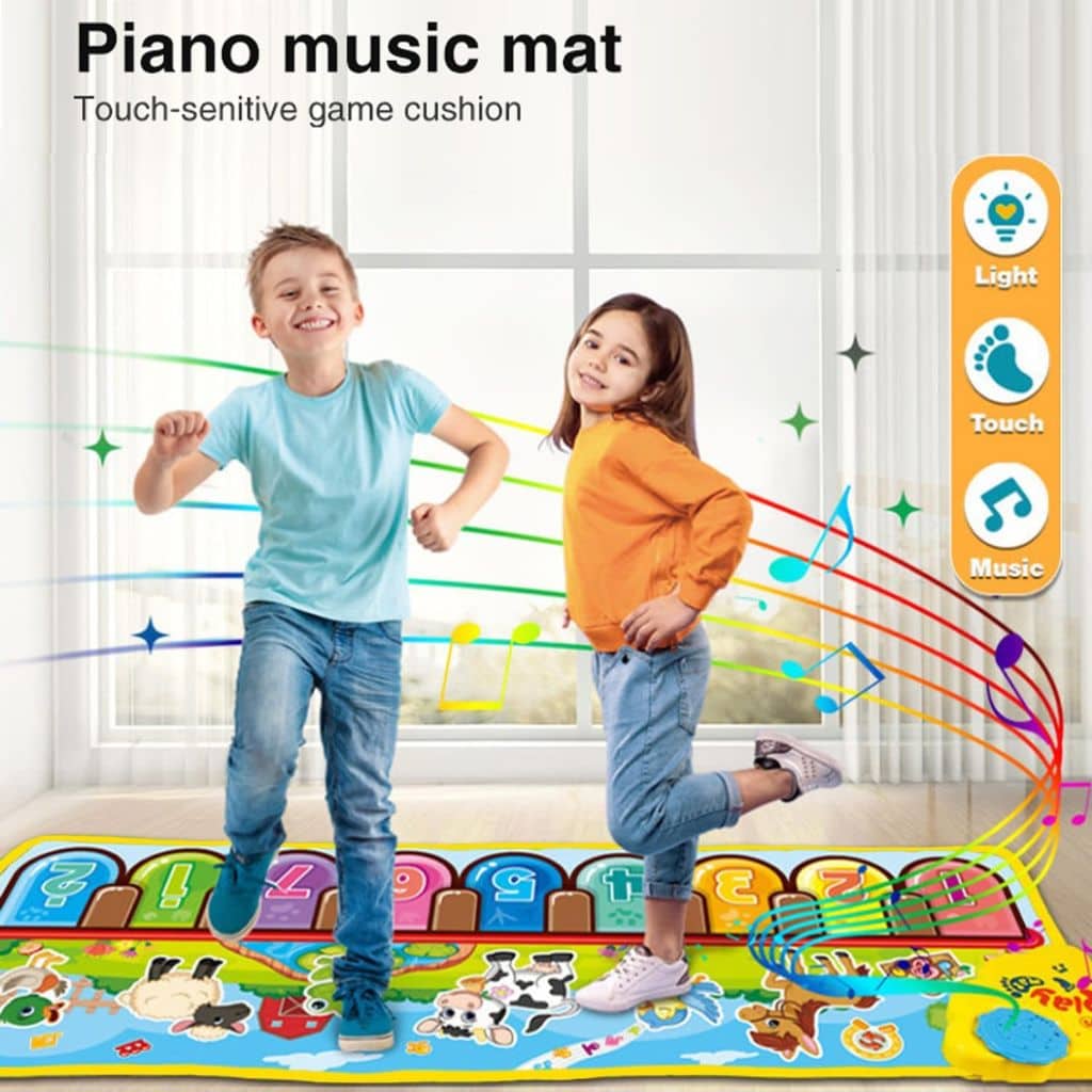 Tapis de Piano Musical pour Enfants 3-6 Ans – حصيرة بيانو موسيقية للأطفال - Jouet & Gaming - صورة 2