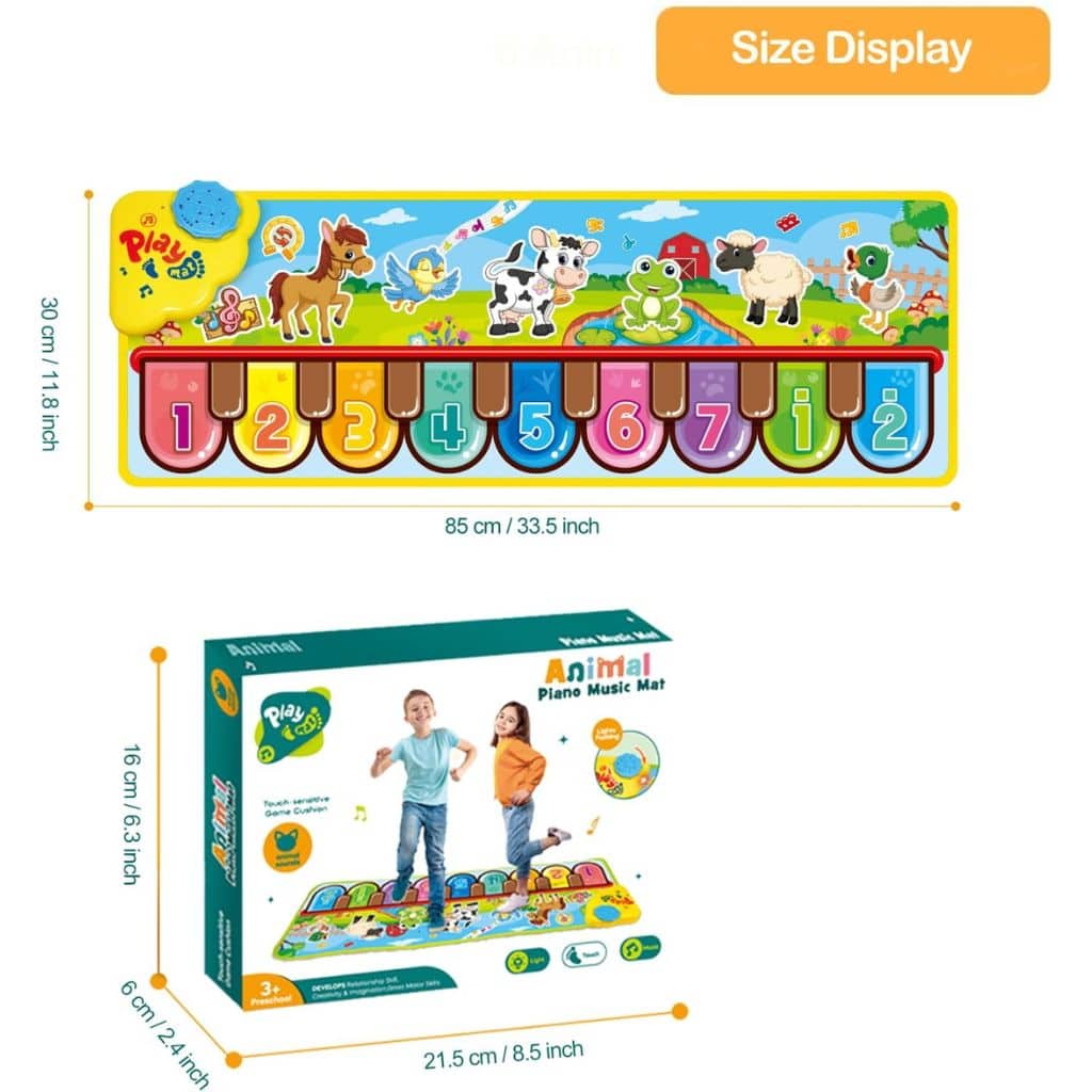 Tapis de Piano Musical pour Enfants 3-6 Ans – حصيرة بيانو موسيقية للأطفال - Jouet & Gaming - صورة 5