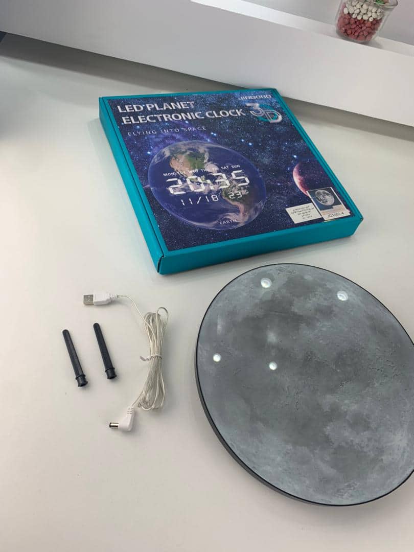 Horloge Murale Moon Numérique LED 13 Pouces – ساعة حائط رقمية - Électronique - صورة 9
