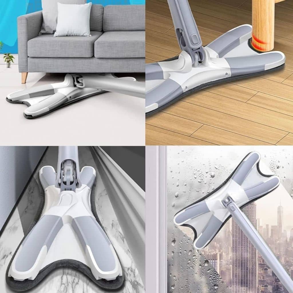 Serpillière Papillon Rotative en Microfibre Type X – ممسحة دوارة من الألياف الدقيقة - Maison - صورة 7
