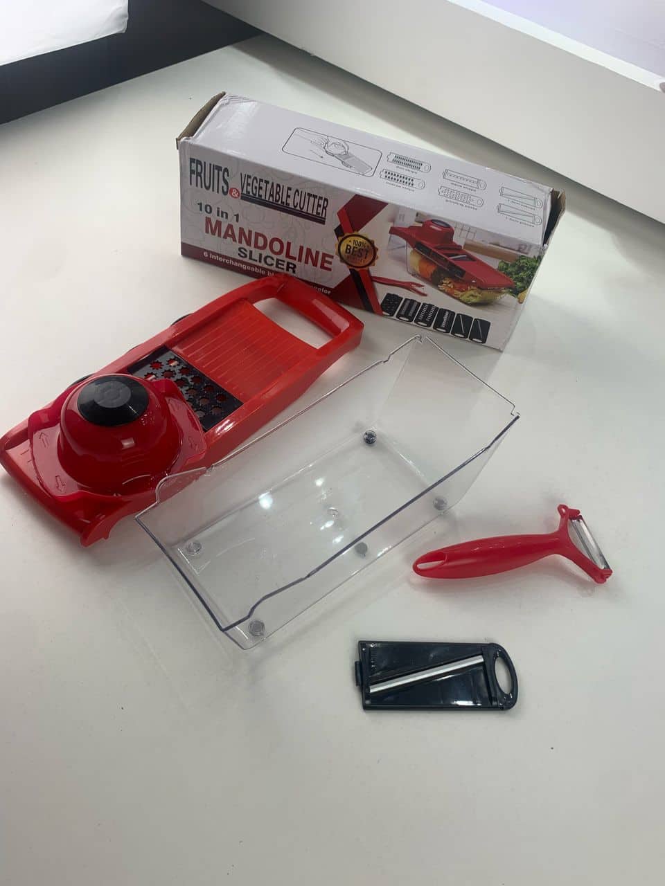 Mandoline Coupe-Légumes 10 en 1 – قطاعة خضروات  - Cuisine - صورة 8