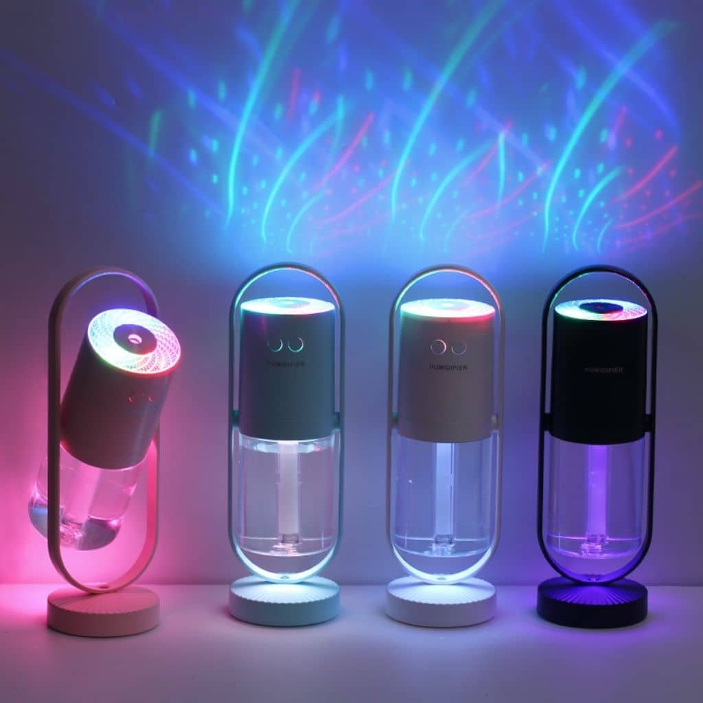 Humidificateur Lumière RGB 360° Rotation – مرطب هواء - Décoration - صورة 6