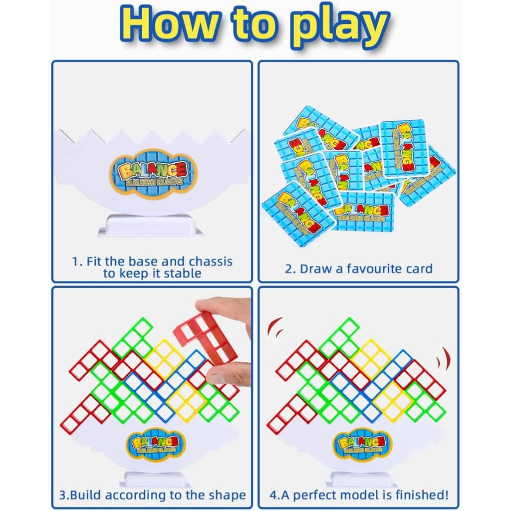 Jeu d'Équilibre Tetra Tower Balance Building Blocks – لعبة توازن  - Jouet & Gaming - صورة 2