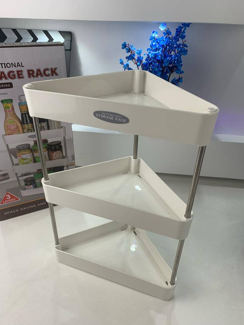 Étagère d'Angle de Rangement Multifonctionnelle 3 Tier – رف زاوية للتخزين متعدد الوظائف - Cuisine - صورة 9