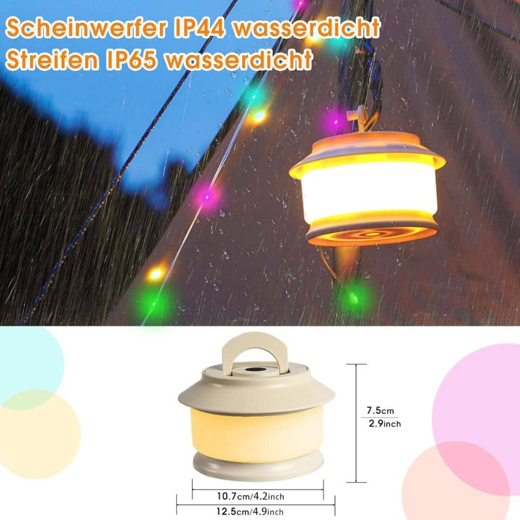 Guirlande Lumineuse Extérieure Rechargeable 20M - مصابيح سلسلة قابلة لإعادة الشحن - Électronique - صورة 3