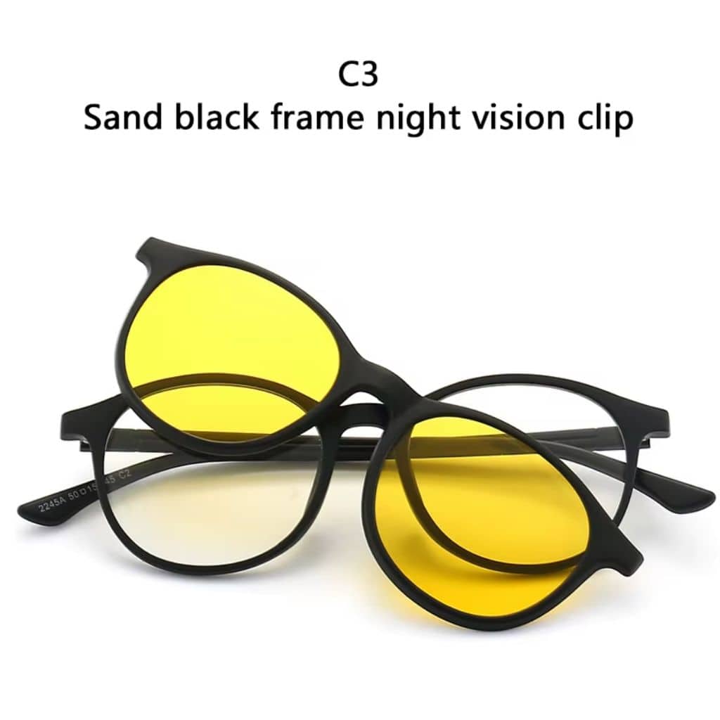 Lunette 6 En 1 2231A Optique / Soleil / Nuit - نظارات شمسية مغناطيسية - Accessoires - صورة 8