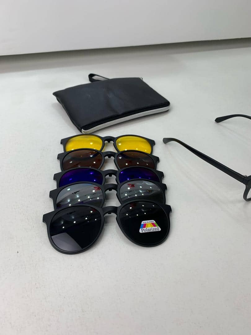 Lunette 6 En 1 2231A Optique / Soleil / Nuit - نظارات شمسية مغناطيسية - Accessoires - صورة 12