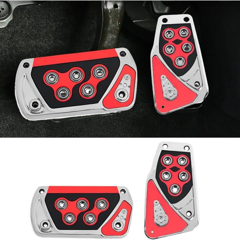 Kit de Couvre-Pédales Antidérapants pour Voiture – مجموعة أغطية دواسات السيارة غير القابلة للانزلاق - Accessoires Auto/Moto - صورة 2