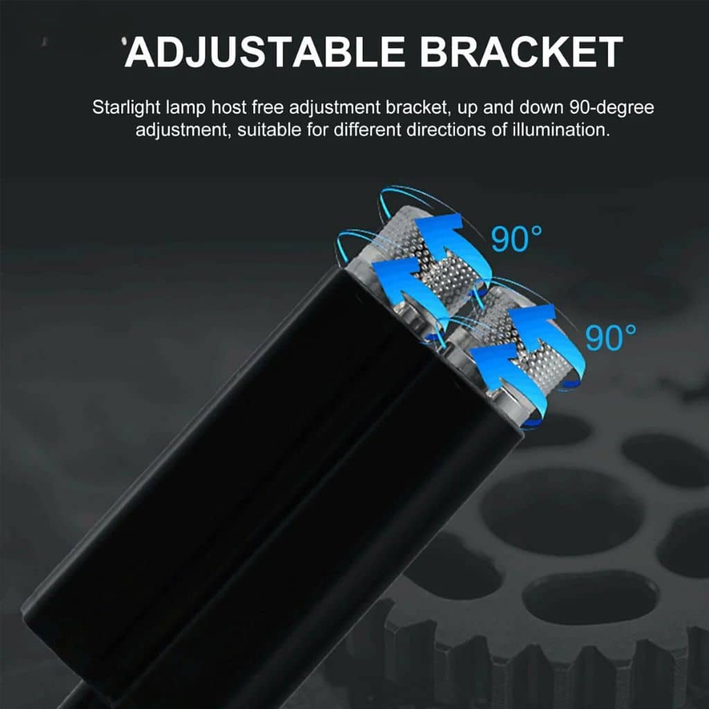 Double Projecteur Étoilé LED pour Intérieur de Voiture USB – إضاءة سقف السيارة - Accessoires Auto/Moto - صورة 6