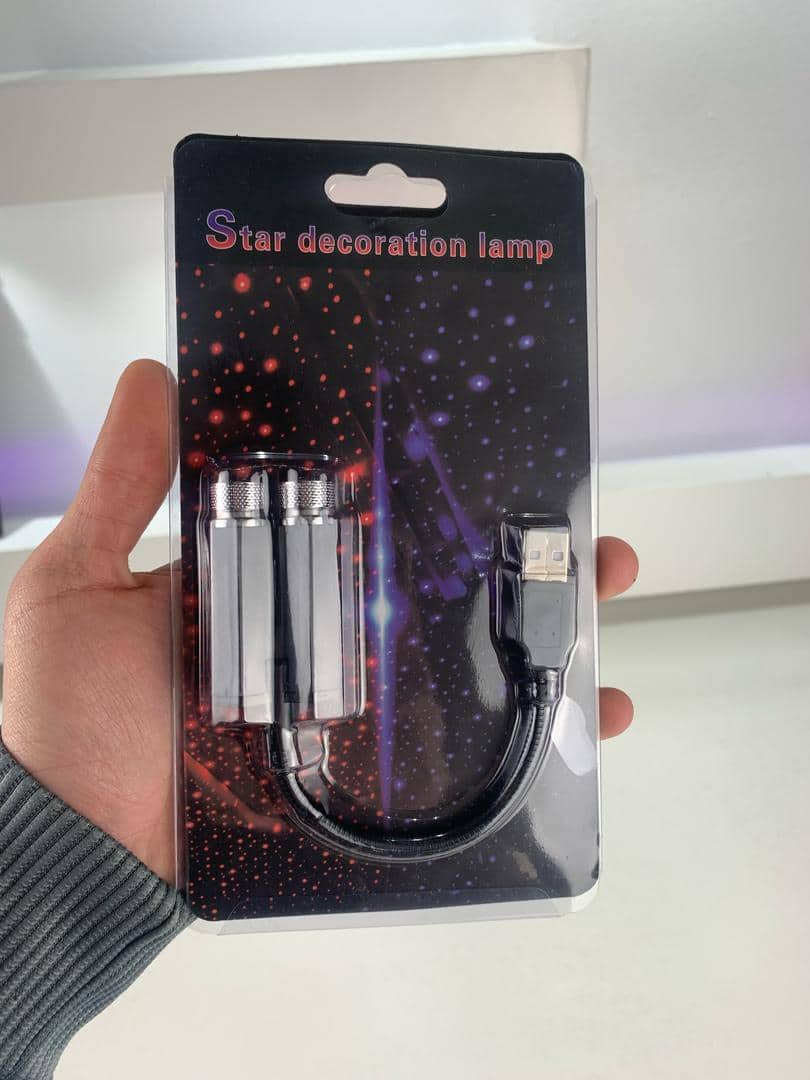 Double Projecteur Étoilé LED pour Intérieur de Voiture USB – إضاءة سقف السيارة - Accessoires Auto/Moto - صورة 10